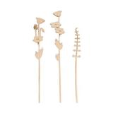Tige de Papaver et herbe en bois 20 cm thumbnail