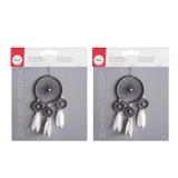 2 kits DIY Attrape-rêves blancs et gris thumbnail