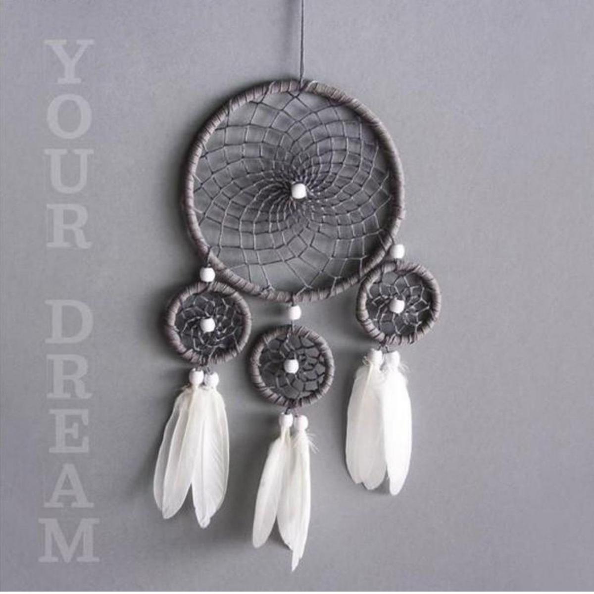 2 kits DIY Attrape-rêves blancs et gris thumbnail