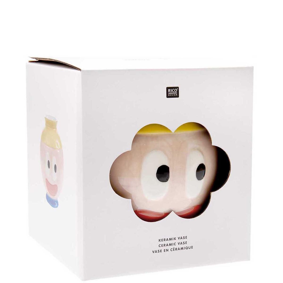 Vase céramique - visage - Eye Candy - 16 cm thumbnail