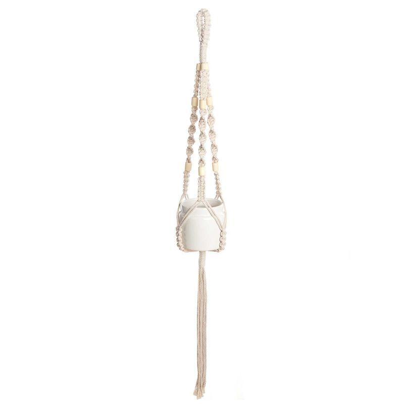 8 Perles cylindriques - bois nature - 17 mm thumbnail