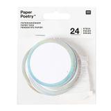 24 étiquettes à suspendre papier ronds thumbnail