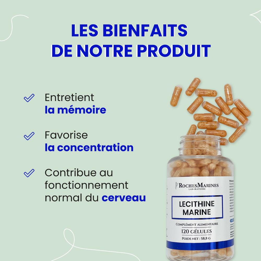 LÉCITHINE MARINE - 120 gélules thumbnail