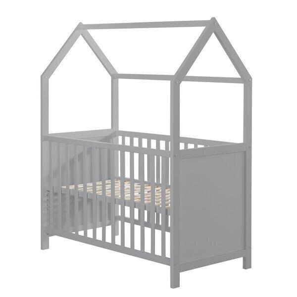 Lit Cabane Bébé Évolutif 60x120 - Réglable en hauteur thumbnail