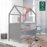 Lit Cabane Bébé Évolutif 60x120 - Réglable en hauteur thumbnail
