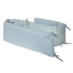 Tour de lit bébé "Lil Planet" - Coton biologique - Bleu Clair