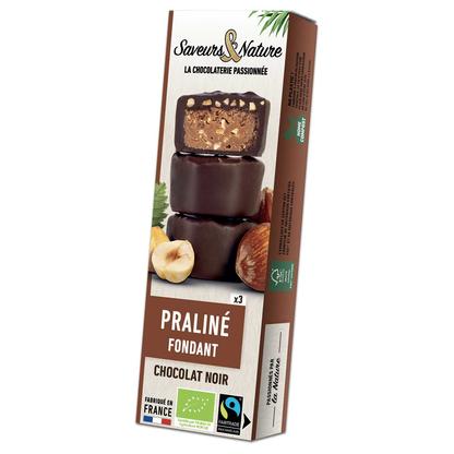 Bouchées de Chocolat noir - Noisette 3x15g