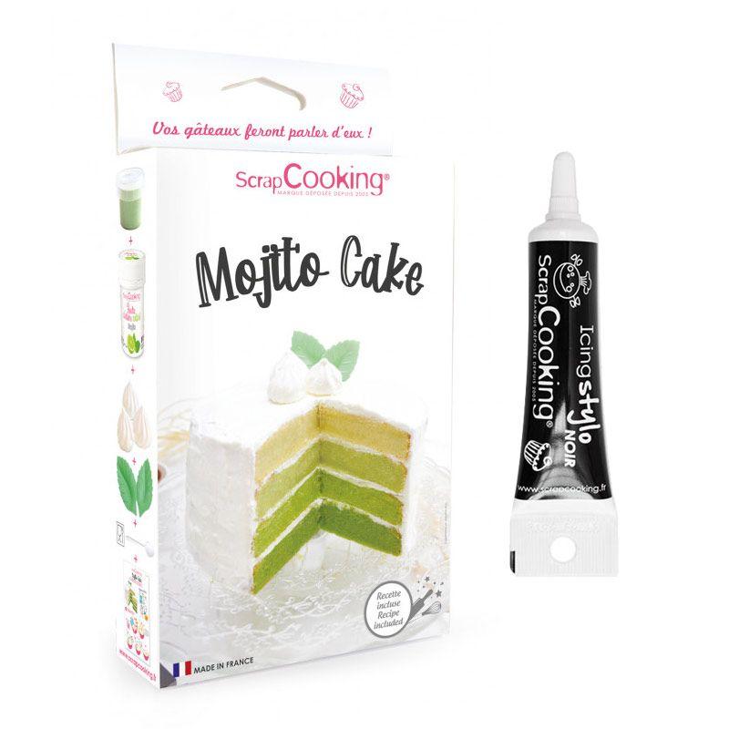 Coffret gâteau mojito + Stylo de glaçage noir thumbnail