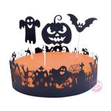Décoration papier noires pour gâteau Halloween thumbnail