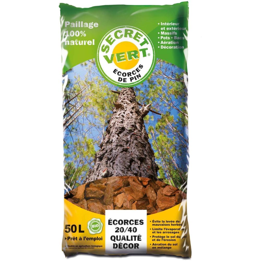 Ecorces de pin maritime 20/40 qualité décor 50 litres (Lot de 20 thumbnail