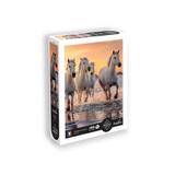 Puzzle 500 pièces xl - chevaux en camargue thumbnail