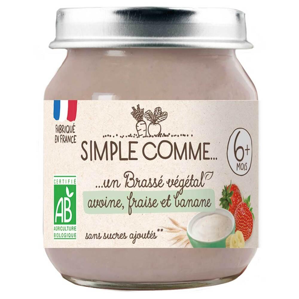 Pot Brassé Avoine Fraise Banane - dès 6 mois - 125g