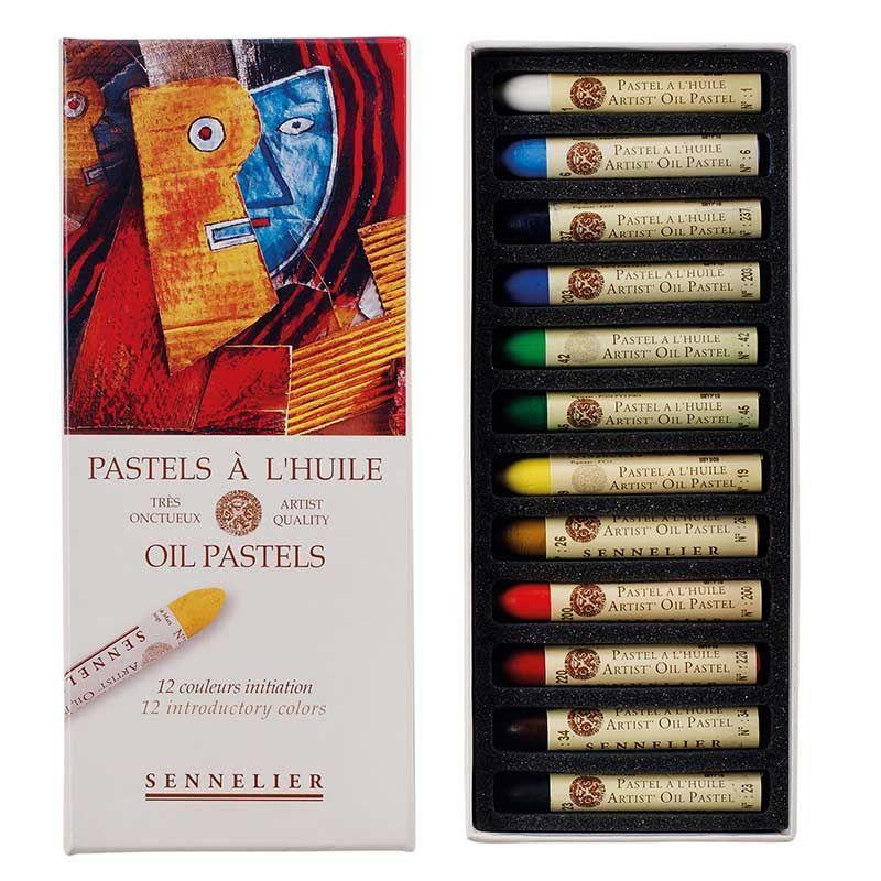 Boite 12 pastels Huile - Initiation