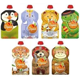 7 gourdes réutilisables Carnaval 130ml