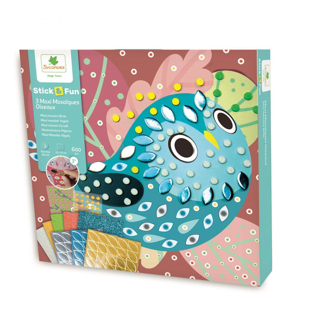 Stick n Fun 3 Maxi Mosaiques - Oiseaux thumbnail