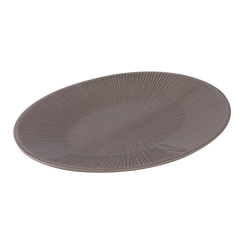 Plat ovale Bohémia 41,5 cm gris thumbnail