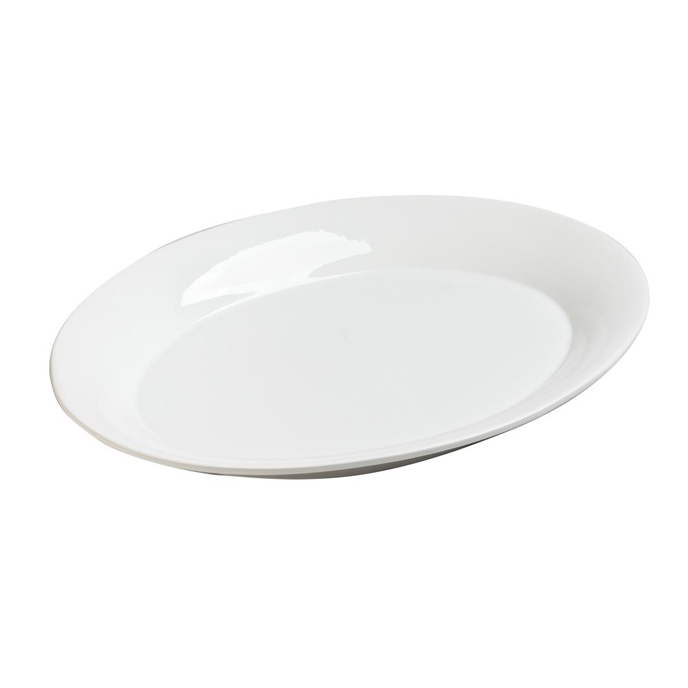 Plat ovale etna blanc 40 x 30 cm