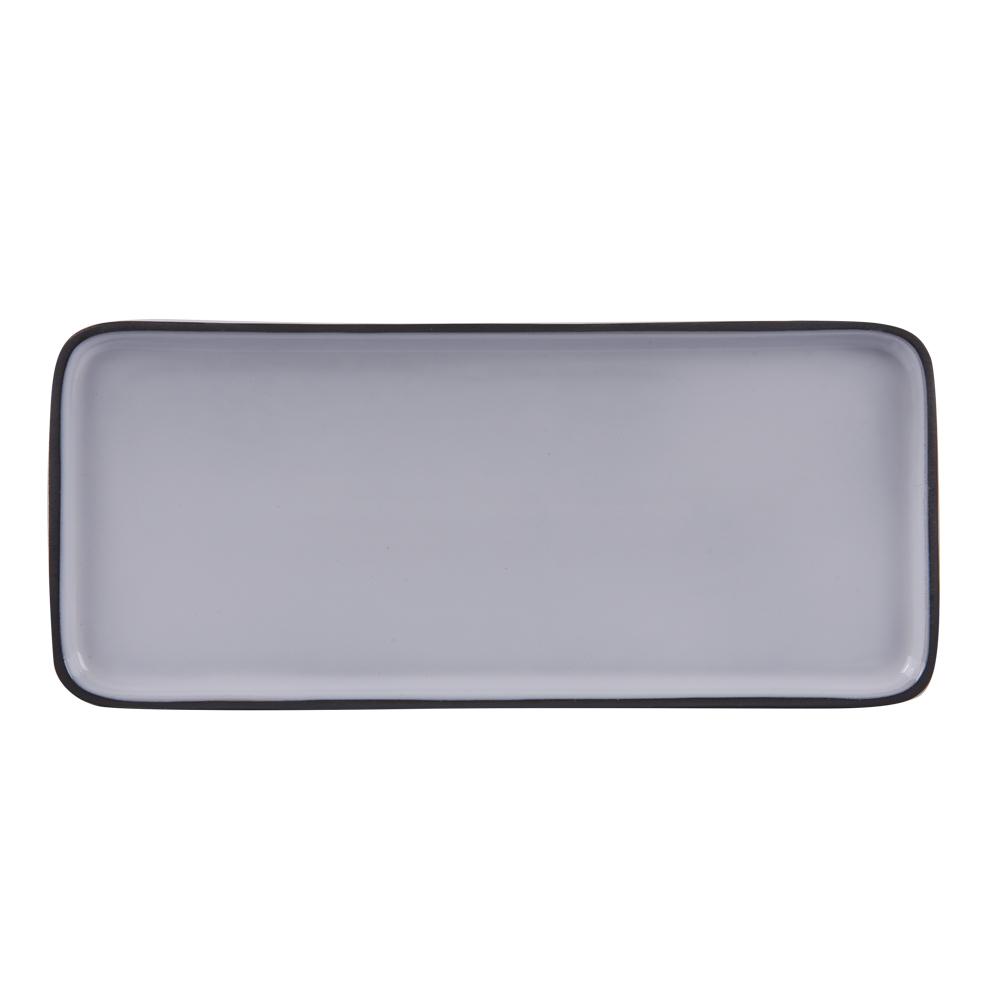 Plat rectangle Tikan 22x12 cm blanc thumbnail
