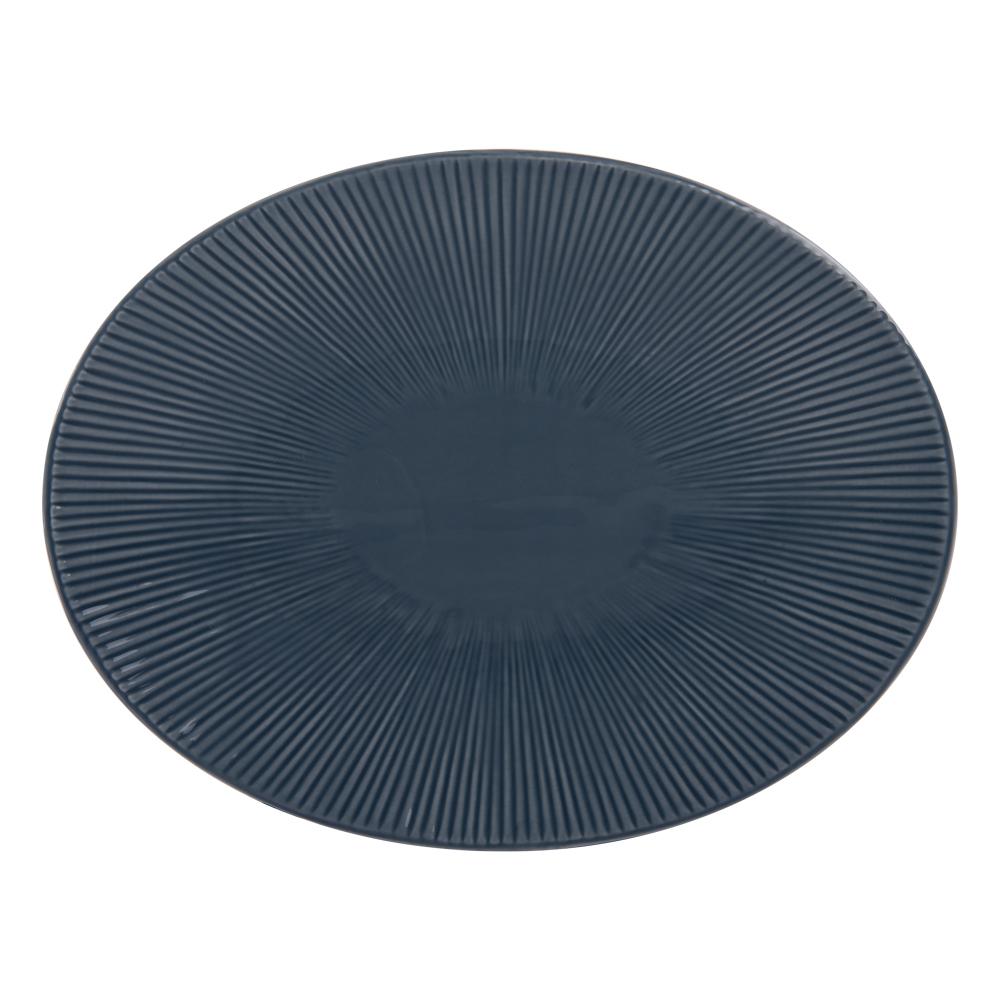 Plat ovale Bohémia 41,5cm bleu thumbnail