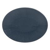 Plat ovale Bohémia 41,5cm bleu thumbnail