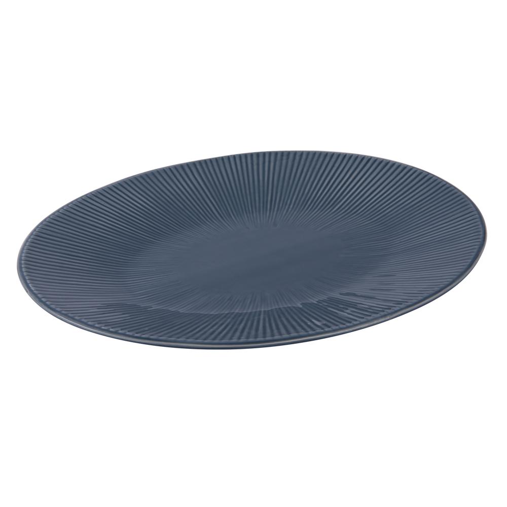 Plat ovale Bohémia 41,5cm bleu thumbnail