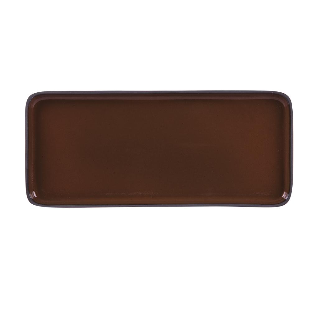 Plat rectangle Tikan 22x12 cm terra thumbnail