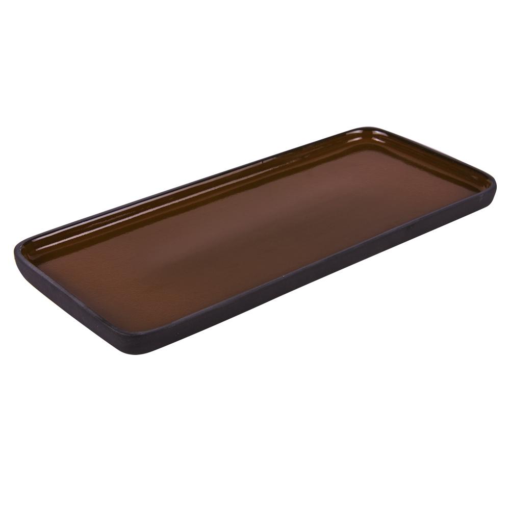 Plat rectangle Tikan 22x12 cm terra thumbnail