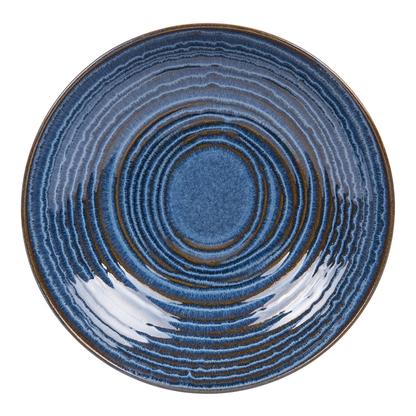 Assiette creuse Moon bleu 22 cm (lot de 6)