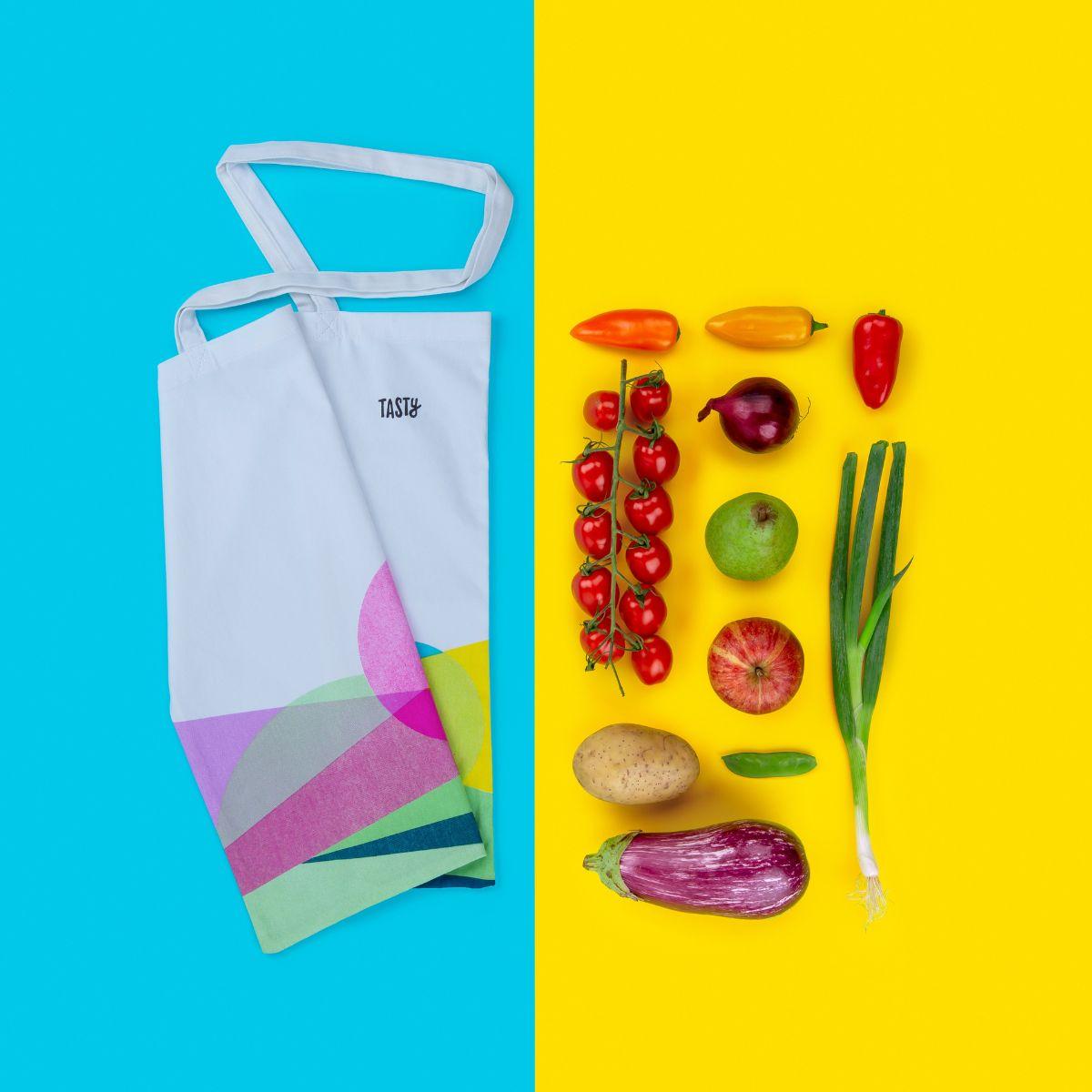 Sac de course type en coton Tasty Green thumbnail