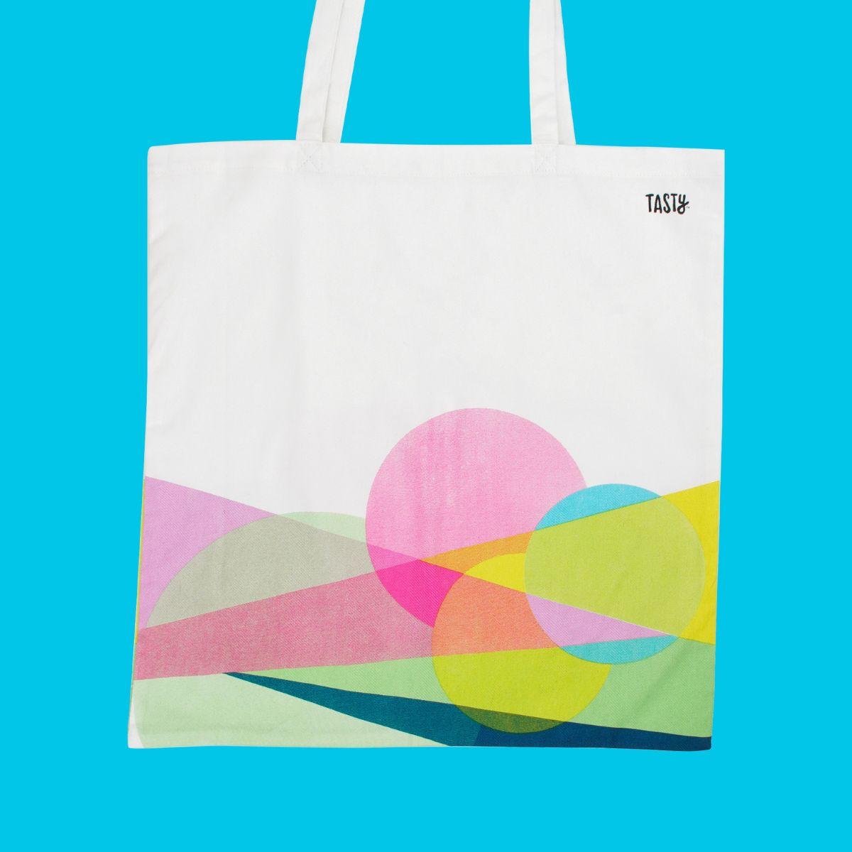 Sac de course type en coton Tasty Green thumbnail
