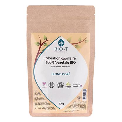 Coloration végétale bio Blond doré 100g