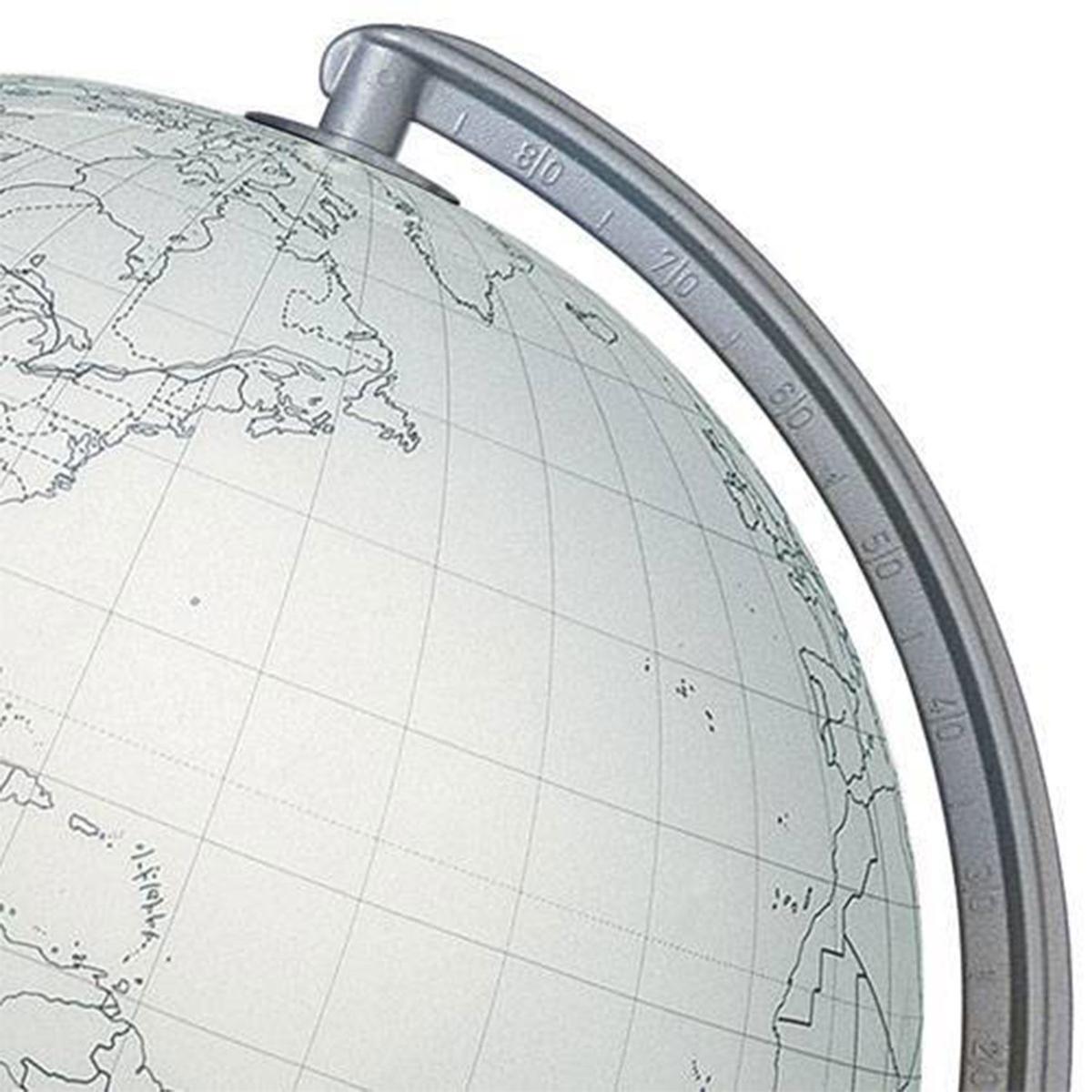 Globe terrestre blanc à colorier Ø 30 cm thumbnail