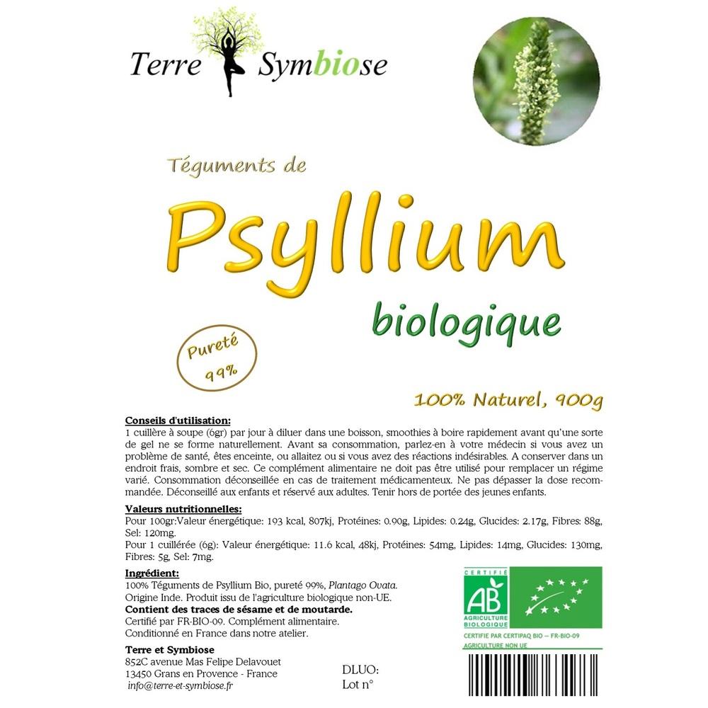 Téguments Psyllium Biologique - 900gr thumbnail