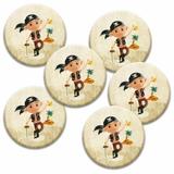 Kit de 6 badges Pirate anniversaire enfant thumbnail