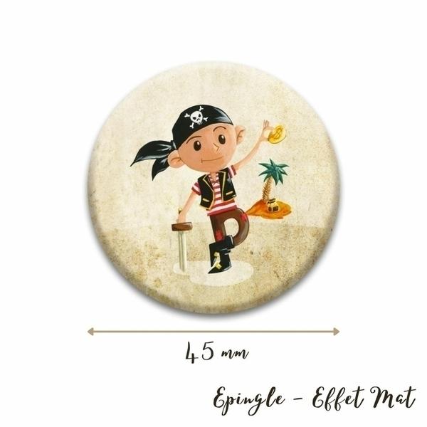 Kit de 6 badges Pirate anniversaire enfant thumbnail