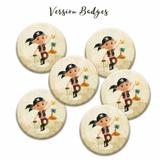 Kit de 6 badges Pirate anniversaire enfant thumbnail
