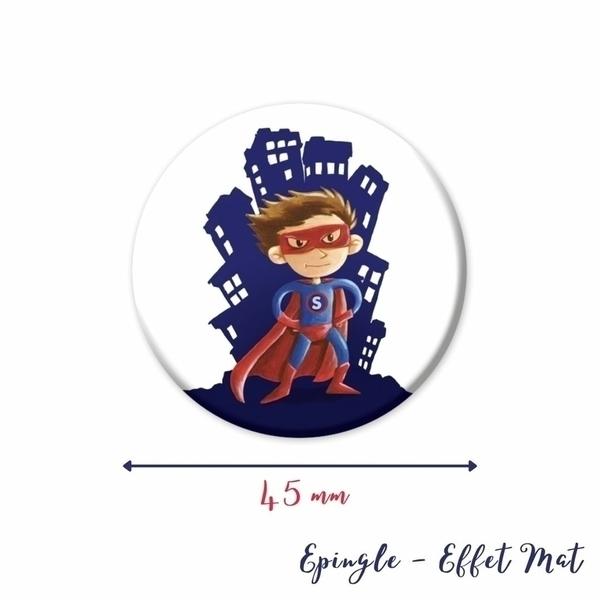 Kit de 6 badges Super-Héros anniversaire enfant thumbnail