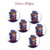 Kit de 6 badges Super-Héros anniversaire enfant thumbnail