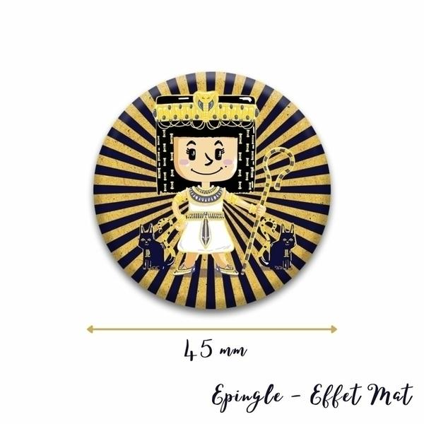 Kit de 6 badges Cléopâtre anniversaire enfant thumbnail