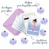 Kit de 6 badges Danseuses anniversaire enfant thumbnail