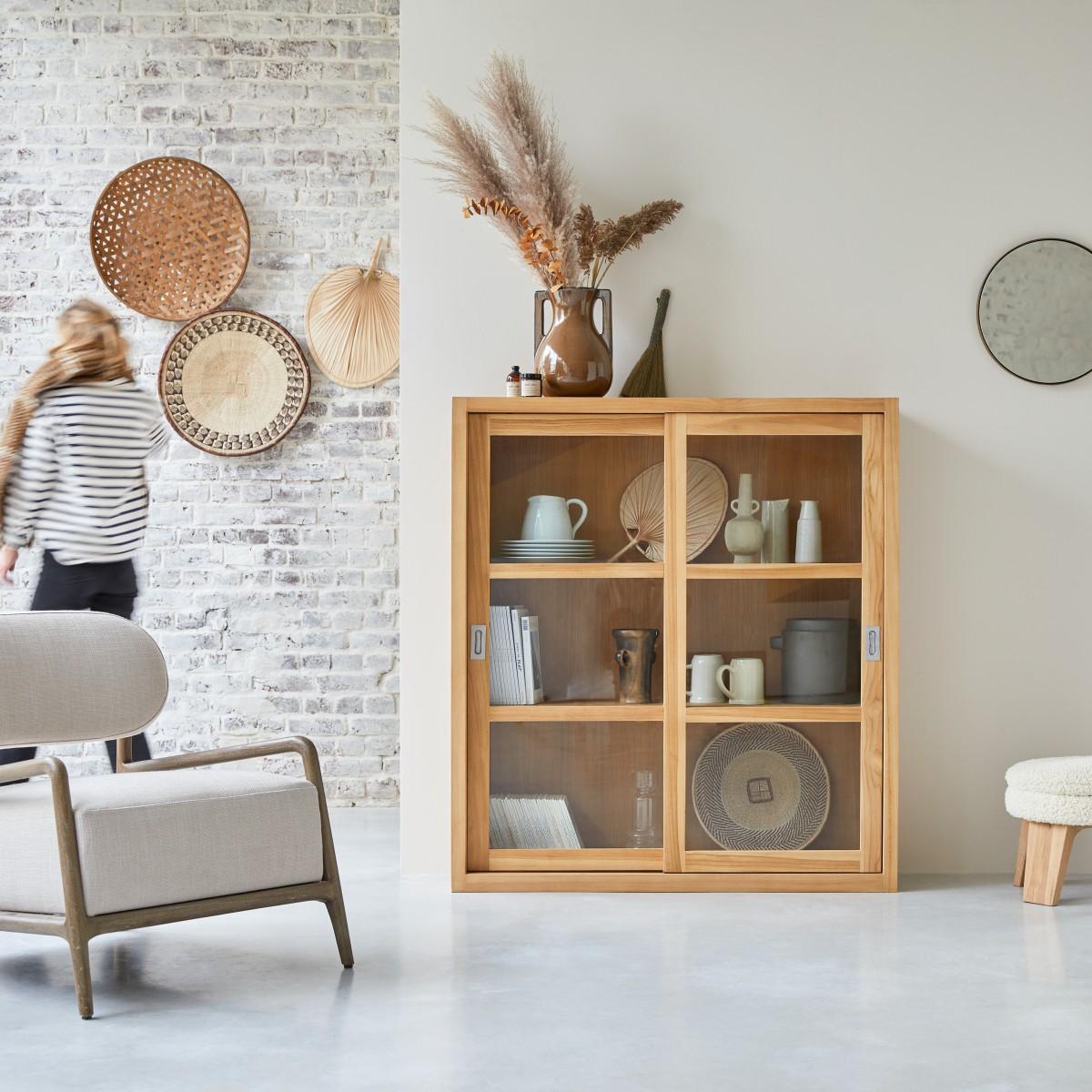 Vitrine en bois de teck 120 Coffee Tek thumbnail