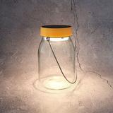 Lampe Solaire Pot de Lait 3,7V Automatique Jaune thumbnail