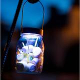 Lampe Solaire Pot de Lait 3,7V Automatique Jaune thumbnail