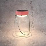 Lampe Solaire Pot de Lait 3,7V Tactile Rose thumbnail