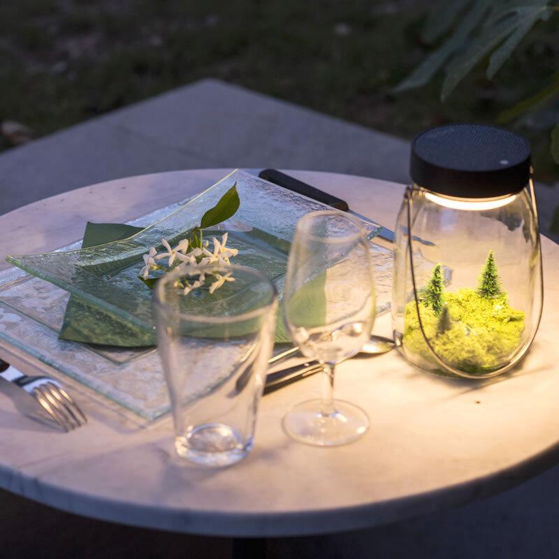 Lampe Solaire Pot de Lait 3,7V Automatique Noir thumbnail
