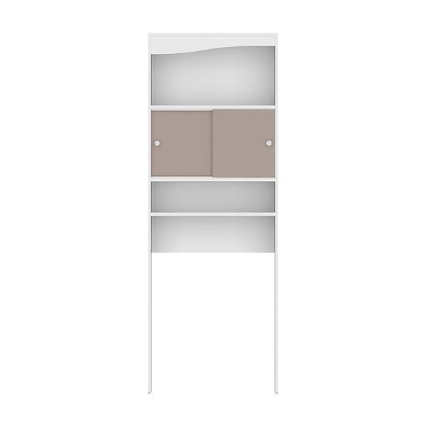 Meuble wc WAVE - blanc et taupe - SYMBIOSIS thumbnail