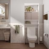 Meuble wc WAVE - blanc et taupe - SYMBIOSIS thumbnail
