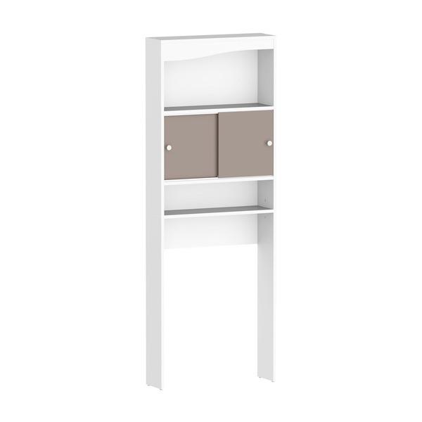 Meuble wc WAVE - blanc et taupe - SYMBIOSIS thumbnail