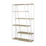 Bibliothèque ALBI - Chêne clair et Métal blanc thumbnail