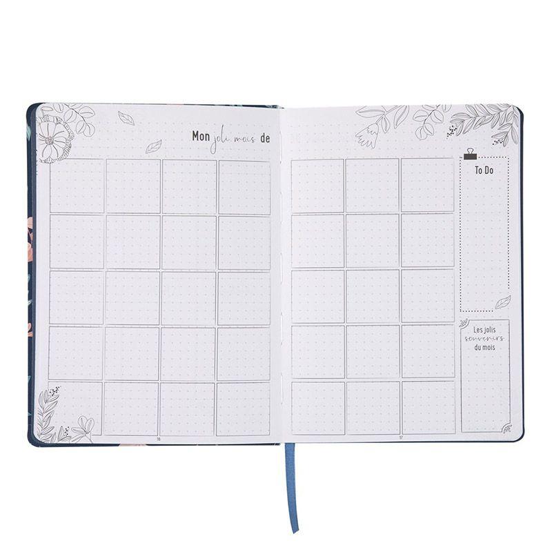 Carnet à points - Daily Journal bleu marine - A5 thumbnail